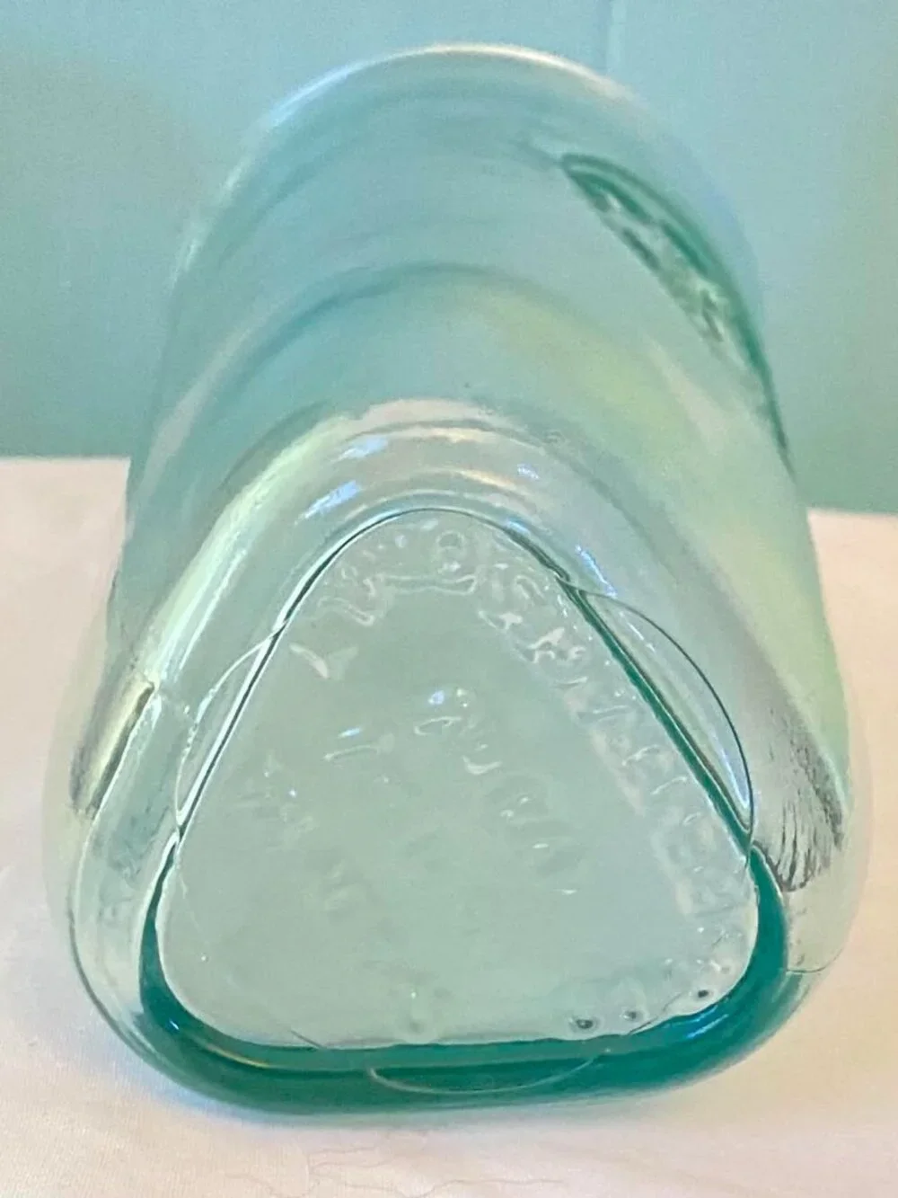 Starbucks Recycled Glass Tumbler 16 Oz Embossed Siren Logo Green No Lid/Straw